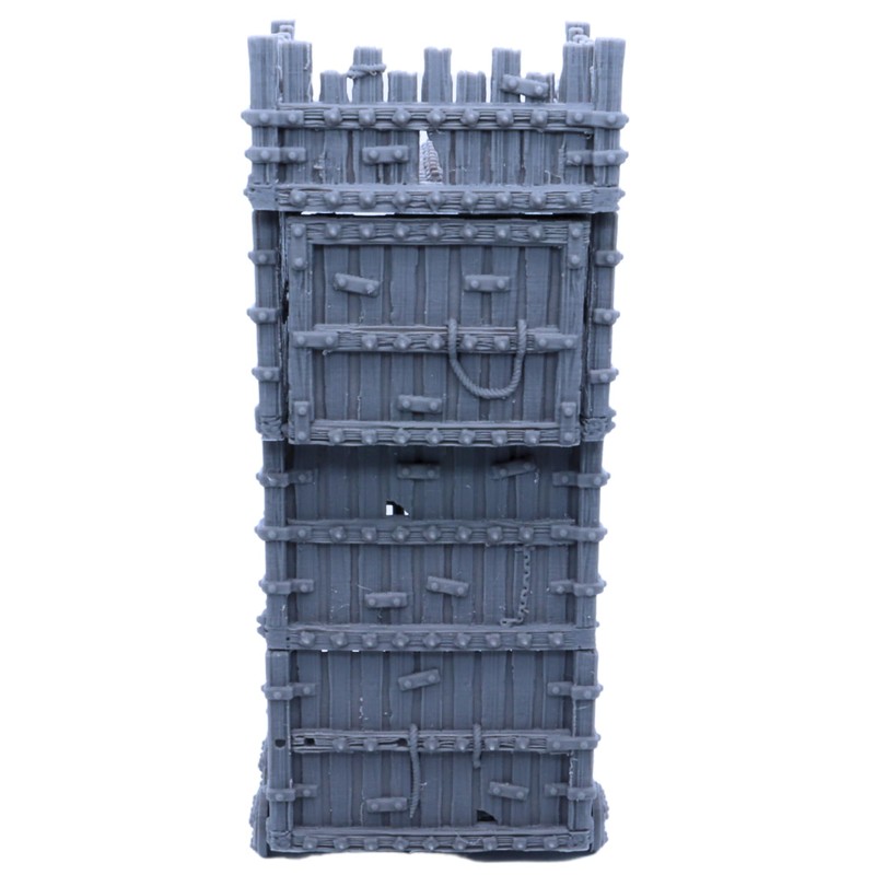 Siege Tower Medieval Battle Scatter Terrain Fantasy Historical Miniatures, Wargames