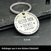 LANOLU Keyring Dad, Pendant Best Dad Keyring Father's Day, Best