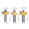 3Pcs Shaker Door Router Bit Set Premium Blade Durable Rustproof