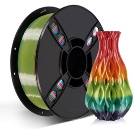 Kingroon Silk PLA Filament 1.75mm Rainbow Color Changing Filament 3D Printer Filament 1kg Dimensional Accuracy ±0.03mm,Fit Most 3D Printer(Candy)