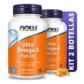 Kit 2 Ultra Omega 3 | 500 Epa/250 Dha | 180 Cápsulas Blandas