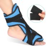 Improved fundar fasciitis support braces Blue (single pack) + compression