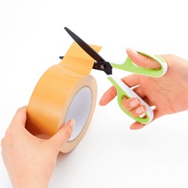 Plus SC-175SF+34-516 Scissors FitCut Curve with Fluorine Coat, White/Blue Set