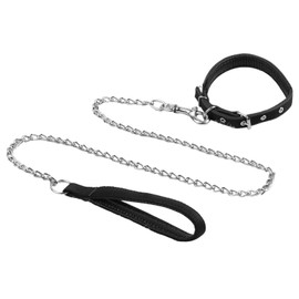 1 Pet Leash, 1 Pet Collar, Metal Dog Leash, Outdoor Dog Walking Set, Anti-Bite Dog Leash, Pet Accessories