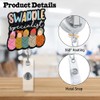 Sixrip Swaddle Specialist Retractable Glitter Black Badge Reel with Alligator