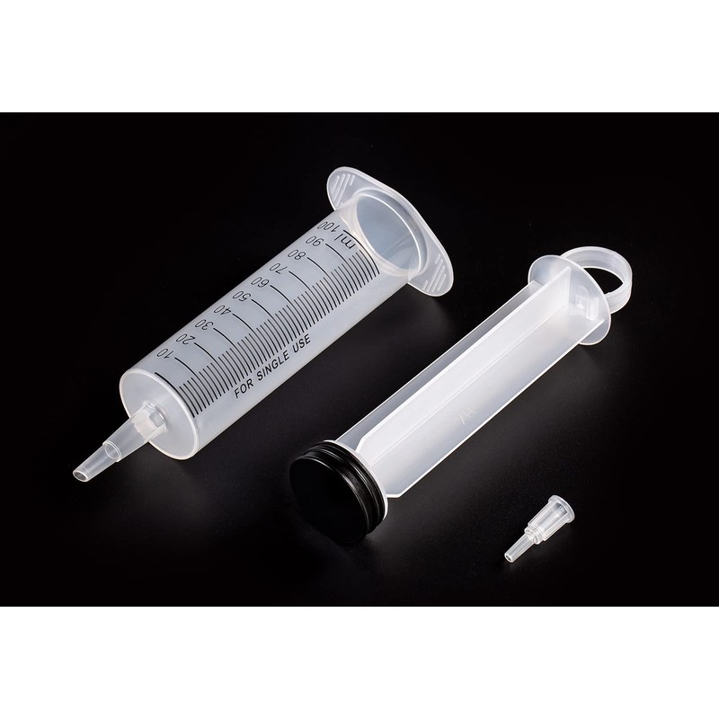 SHAOTONG 100ml Syringe with 40 Inch Tube and Tip Adapter,