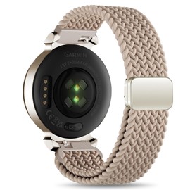 Braid Nylon Bands Compatible with Garmin Lily 2, Magnetic 14mm Stretchy Nylon Soft Loop Straps Quick Release Replacement Adjustable Wristband for Lily 2 Classic/Active Smart Watch Accessory for Women