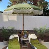 AMMSUN 7ft Patio Umbrella with Fringe Outdoor Tassel Umbrella UPF50+