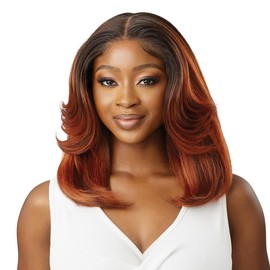 Outre HD Lace Front Wig Perfect Hairline Glueless Fully Hand-Tied 13X6 Lace Wig Leomie - Color: DRFF2/CHERRD