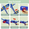 IOUGDSEC 3 Pack Aeroplane Launcher Toy Aeroplane Construction Kits, LED