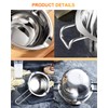 Stainless Steel Double Boiler Pot with 600ML for Melting Chocolate,