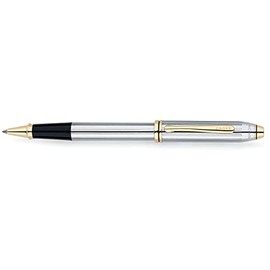 Cross Townsend Medalist Chrome Selectip Rollerball Pen with 23KT Gold-Plated Appointments