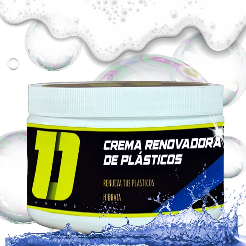 Crema Restaurador De Plasticos Once Shine Para Interiores Blanco