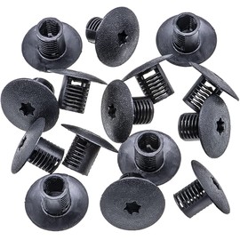 Rexka 15pcs Cowl Grille Trim Retainer Nut Clip Compatible with Chrysler 6503339 Caliber, Compass, Dakota, Durango, Grand Cherokee, Patriot, Ram 1500, Ram 2500, Ram 3500