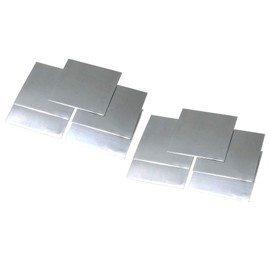 10Pcs High Purity 99.9% Pure Zinc Zn Sheet Plate for Science Lab (140x140x0.2mm)