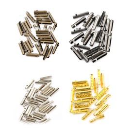 Samcos Shoe Laces, Tips, Metal Fittings, Set of 80, Shoe Laces, Fasteners, Parts, Shoe Repair, Pipe, Boot Accessories, Metal