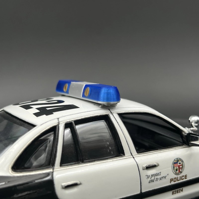 LED-Compatible Lightbar 1/24 1/25 Blue Whelen 80H 90H 8000 Lightbar
