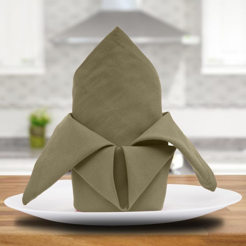 Sweet Needle 12 Pack 100% Cotton Oversized Napkins 45 x
