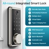 Keyless Entry Door Lock Deadbolt with Handle Set, Smart Locks