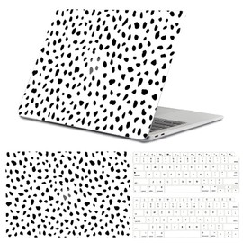 GABraden Compatible with MacBook Air 13 inch Case,2020 2019 2018 Release,(A2337 M1 A2179 A1932),with Touch ID and 2 Pack Keyboard Protectors,Laptop Plastic Hard Shell（Dalmatian Print）