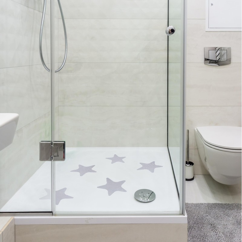 Relaxdays Non-Slip Stickers, Set of 30, Bath Stickers, Starfish, Non-Slip