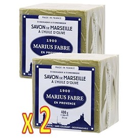 Marius Fabre Cube of Pure Marseilles Soap 400g - set of 2