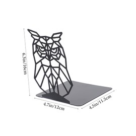 Operitacx 1 Pair Study Book Ends Book Shelf Divider Adjustable Bookshelf Book Shelf Decor Pen Bookends Book Stand Stands Clear Bookend Store Book Holder Shelf Stand Display Black Iron