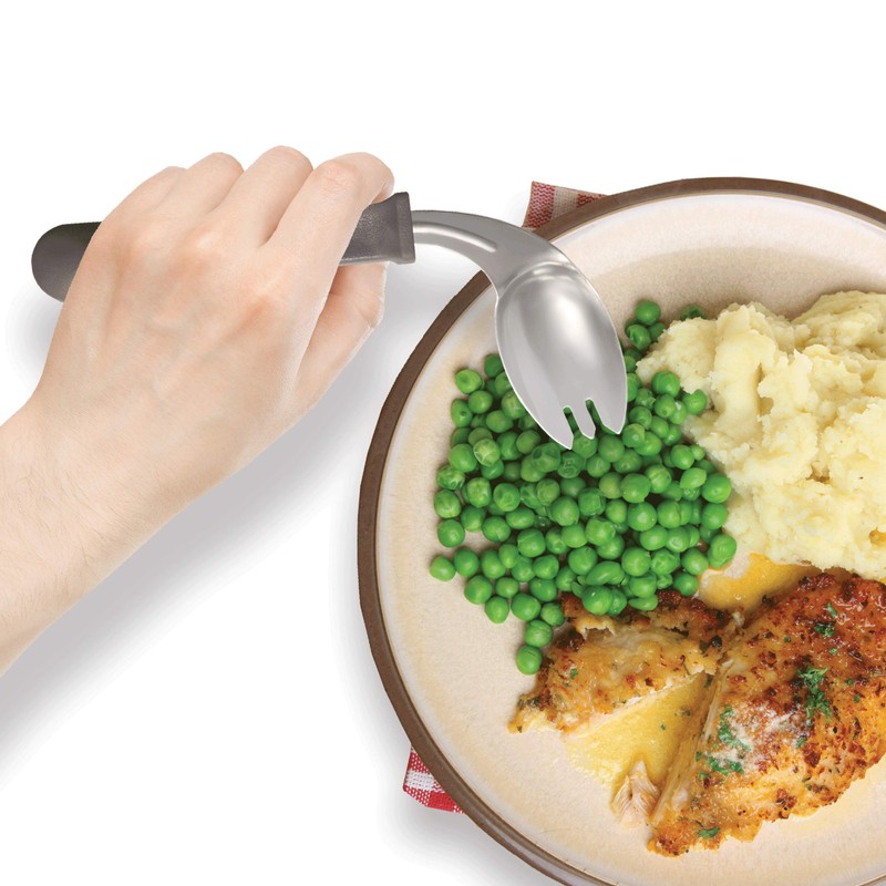 Rehabilitation Advantage Left Handed Grip Easy Offset Spork