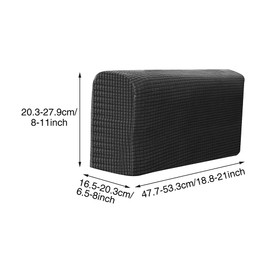 Anwangda Armrest Covers Thickened Soft Non-Slip Furniture Protector 2pcs/pack Armrest Protector for Chair Sofa Couch