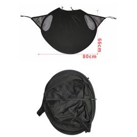 Stroller Sun Shade,Stroller Sun Protection Cover,Baby Car Seat Carrier Sunshade,Rain Shade Canopy Cover Awning Anti UV Rays for Travel,Park,Zoo (Black)