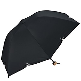 Wpc. 801-656 Parasol, Light Blocking Birdcage Umbrella, Wide Panels, Compact, Black, 21.7 inches (55 cm), Fully Light Blocking, 100% UV Protection, For Both Sunny and Rainy Weather, Women's, Folding Umbrella