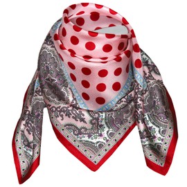 Lorenzo Cana Girls' Silk Scarf Elaborately Printed 100% Silk 70 cm x 70 cm Harmonious Colours Scarf