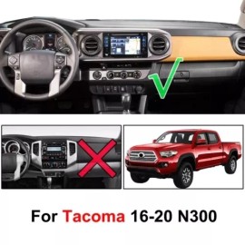 Dashboard Pad Dash Cover Mat Non-Slip Carpet Black For 2016-2023 Toyota Tacoma
