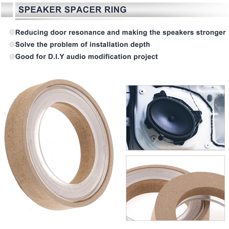 RATCHROLL 2 Set Universal Speaker Spacer Ring Tweeter Speaker Spacer