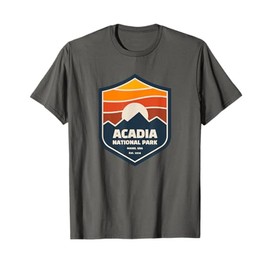 Family Vacation Gift - Retro Acadia National Park T-Shirt