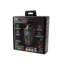 BC Easy 4 US, Intelligent 4 Steps trickle Charger,Float Charger, Battery maintainer for All 12V Lead Acid Batteries of Cars, Motorcycles and ATV. Also for Deep Cycle Batteries. 1.0 Amp