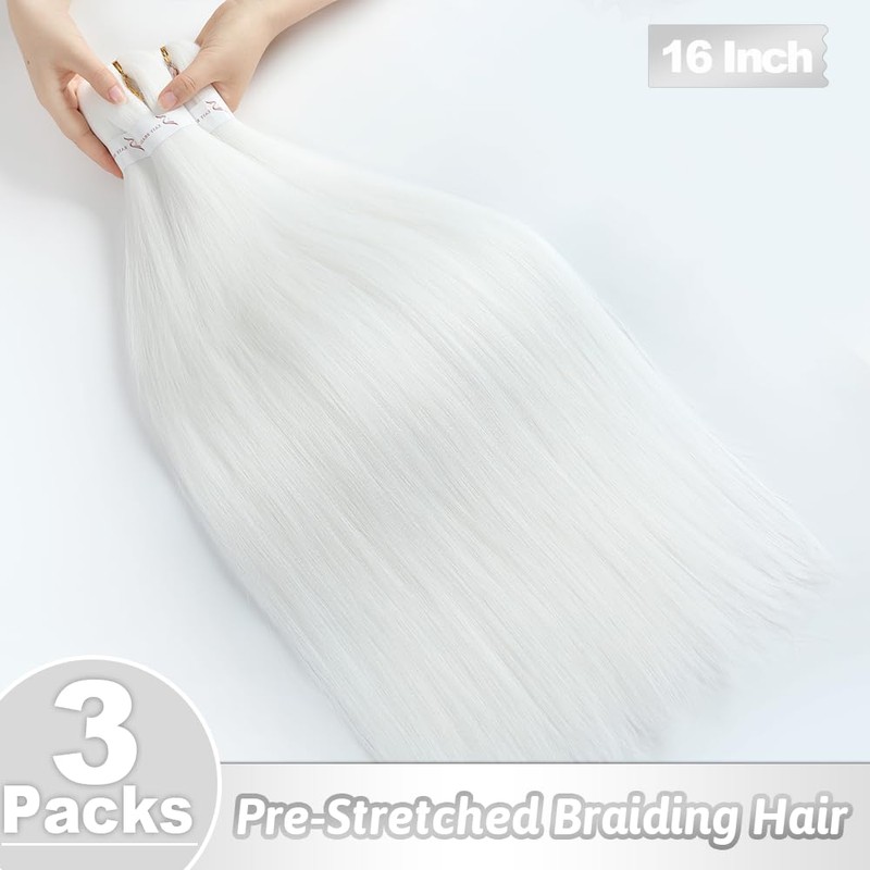 Pre stretched Braiding Hair 16 Inch Braiding Hair Extensions Hot