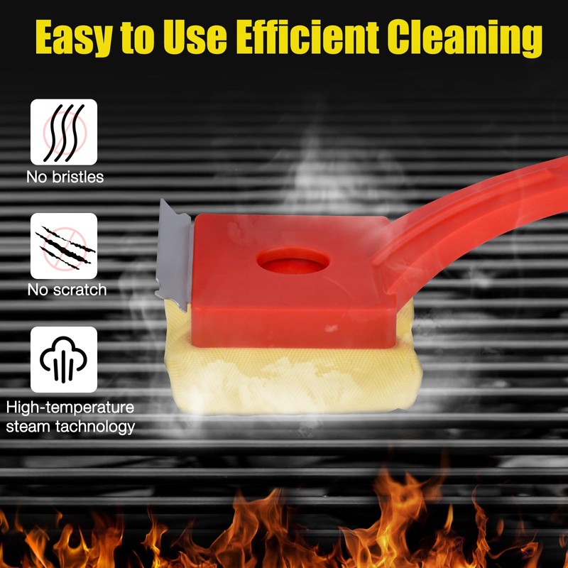 Kitwanda Grill Brush Bristle Free,Steam Cleaning Grill Brush - Safe