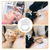 100 PCS Disposable Glue Rings, Lash Glue holder, Glue Rings