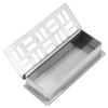 Stainless Steel Toothpick Holder Hollowed Out Rust Prevention Rectangle Toothpick