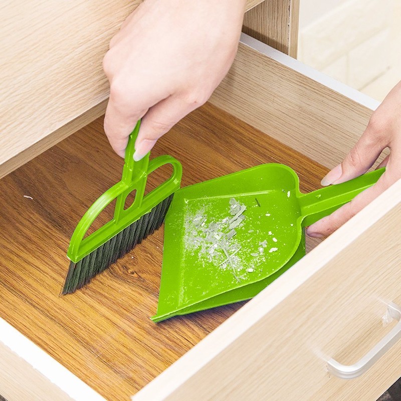 Pet Cage Broom Brush Dustpan Set - Small Cat Litter