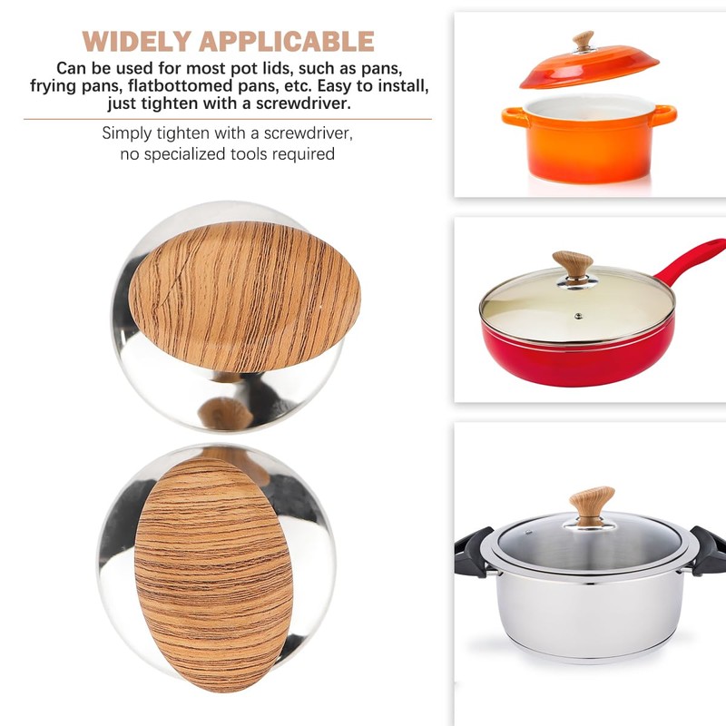 2Pcs Pot Lid Knob Universal Pot Lid Knobs Replacement Pot