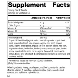 Standard Process Inc. Standard Process Inc. A-F Betafood - Gluten-Free Liver Support, Cholesterol Metabolism, and Gallbladder Support Supplement with Vitamin A, Iodine, Vitamin B6-180 Tablets