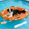 PUPTECK Dog Pool Float, Inflatable Dogs Raft for Pool with