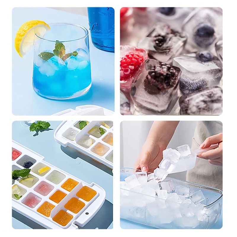 Ninyoon 1 Second Release Ice Cube Tray with Lid and