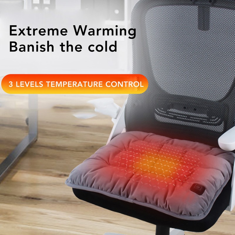 Heated Seat Cushion DC5V 2A 3 Levels Temperature Control Fast