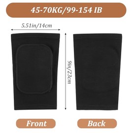 COMNICO 4 Pairs Volleyball Knee Pads for Dancers Soft Breathable Non-Slip Protective Knee Brace for Women Men Yoga Cheerleading Pole Floor Dance Footb