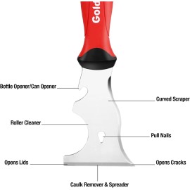 NoBrand 9-in-1 Drywall Paint Scraper, Stainless Steel Putty Knife Scraper-1