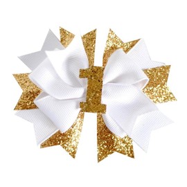 Girls' Princess 1st birthday hair clips Birthday Hair Bow for Baby Girl 1st Birthday Decorations.(FJ123) (1st White)