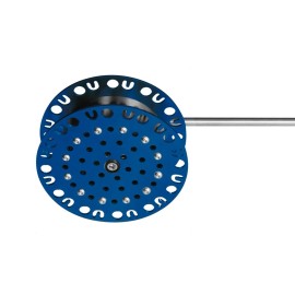 Ultimate Rattle Reels (2)-Ultimate Ice Fishing Blue Rattle Reel 5" Diameter